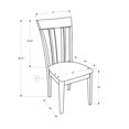 thumbnail image 2 of Monarch Specialties Inc Monarch Specialities Logan Brown Solid Wood  Side Chairs, 2 of 3