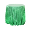 thumbnail image 2 of Round Tablecloth Glitter Wedding Glitter For Wedding Parties 47x47 Inches In A Variety Of Colors, 2 of 6