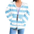 thumbnail image 2 of Chandails à Capuche Zippés pour Femmes Rabais de 50 % en Liquidation Blouse Mode Manches Longues Hauts Chandail Poches à Capuche, 2 of 5