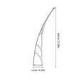thumbnail image 2 of KONTONTY Support de Auvent Extérieur Blanc pour Fenêtre et Porte, Supports Rétractables pour Usage Motorisé, 2 of 8