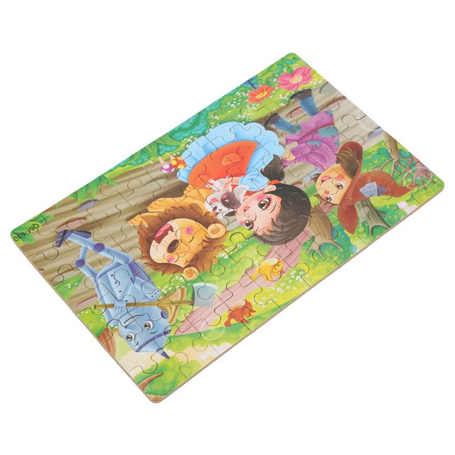 Cergrey Jigsaw Puzzles Gift,60pcs Children Puzzle Exquisite Cartoon Pattern Kid Jigsaw Puzzles Toy Gift with Storage Box,Cartoon Puzzle