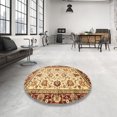 thumbnail image 3 of Ahgly Company Indoor Rectangle Abstract Mustard Yellow Oriental Area Rugs, 4' x 6', 3 of 6