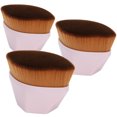 thumbnail image 2 of Convenience 3pcs Cosmetic Brushes,  Brush, For Home Salon Pink, 2 of 8
