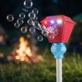 thumbnail image 4 of Automatic Standing Bubble Machine, LED Musical Lawn Lamp, Outdoor Battery Powered Bubble Maker with Light & Music, Perfect for Wedding Parties & Birthday Gifts, 4 of 5