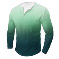 thumbnail image 1 of AherBiu Plus Size Mens Long Sleeve Shirts Stretch Athletic Button Shirt Lightweight Comfy Fall Gradient Sports Shirts, 1 of 4