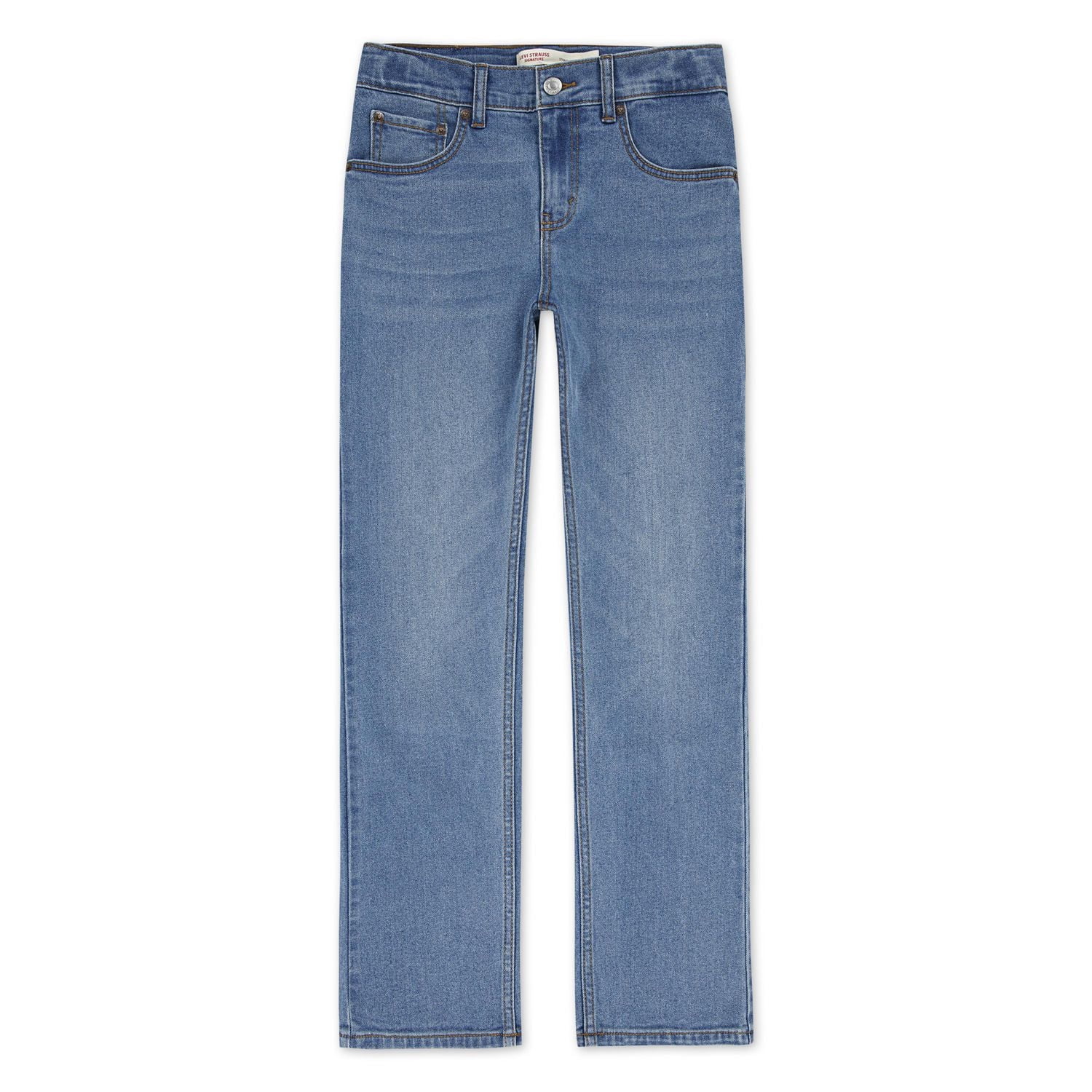 Levi Strauss Signature Boys' Mid-Rise Straight Fit Jeans
