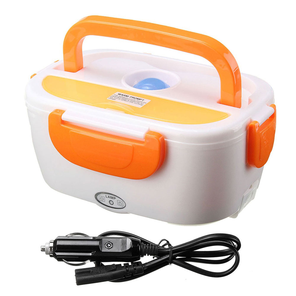 HEVIRGO Chauffage Électrique Portable Boîte à Lunch Prise Voiture Conteneur de Stockage Alimentaire Bento Réchauffeur