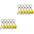 thumbnail image 1 of EIGTHTAIL 2 Pieces Key Ring Backpack Accessories Baseball Equipment Baseballs Wallet Holder Hanging Pendant Keychain, 1 of 6