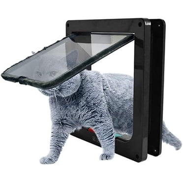 Portail Privé pour Chat, Porte Magnétique pour Usage Intérieur et Extérieur, Verrouillable avec Installation Facile, Plastique ABS Robuste pour Chats jusqu'à 14KG