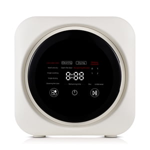 Laveuse portable et sécheuse Combo 3.5L Capacité avec 4 Modes Mini Lave-linge pour sous-vêtements / Vêtements pour bébés / Chaussettes et autres petits vêtements Idéal pour l'appartement RV Hôtel de voyage Dormitory