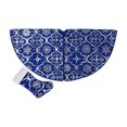 thumbnail image 1 of Blue 35In Christmas Tree Skirt Christmas Tree Bottom Decoration For Merry Christmas Party Christmas Tree Decoration Comes With Socks Tree Skirt And Socks Set, 1 of 6