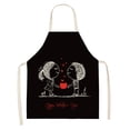 thumbnail image 1 of RKSTN Kitchen Utensils 1pc Parent Adult The Family Kitchen Valentine's Day Print Linen Family Aprons Kitchen Utensils, 1 of 1
