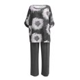 thumbnail image 5 of Ensembles Deux Pièces pour Femmes Ensemble d'Été Imprimé pour Femmes T-Shirt à Manches Courtes à Col Rond + Pantalon à Double Poche Ensemble Ensembles Grande Taille en Liquidation, 5 of 5