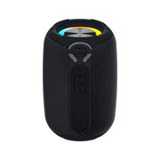 Black Outdoor Portable Bluetooth Speaker With Led Light Long Standby Life Wireless Speaker High Power Hifi Stereo Sound Speaker Waterproof Speaker
