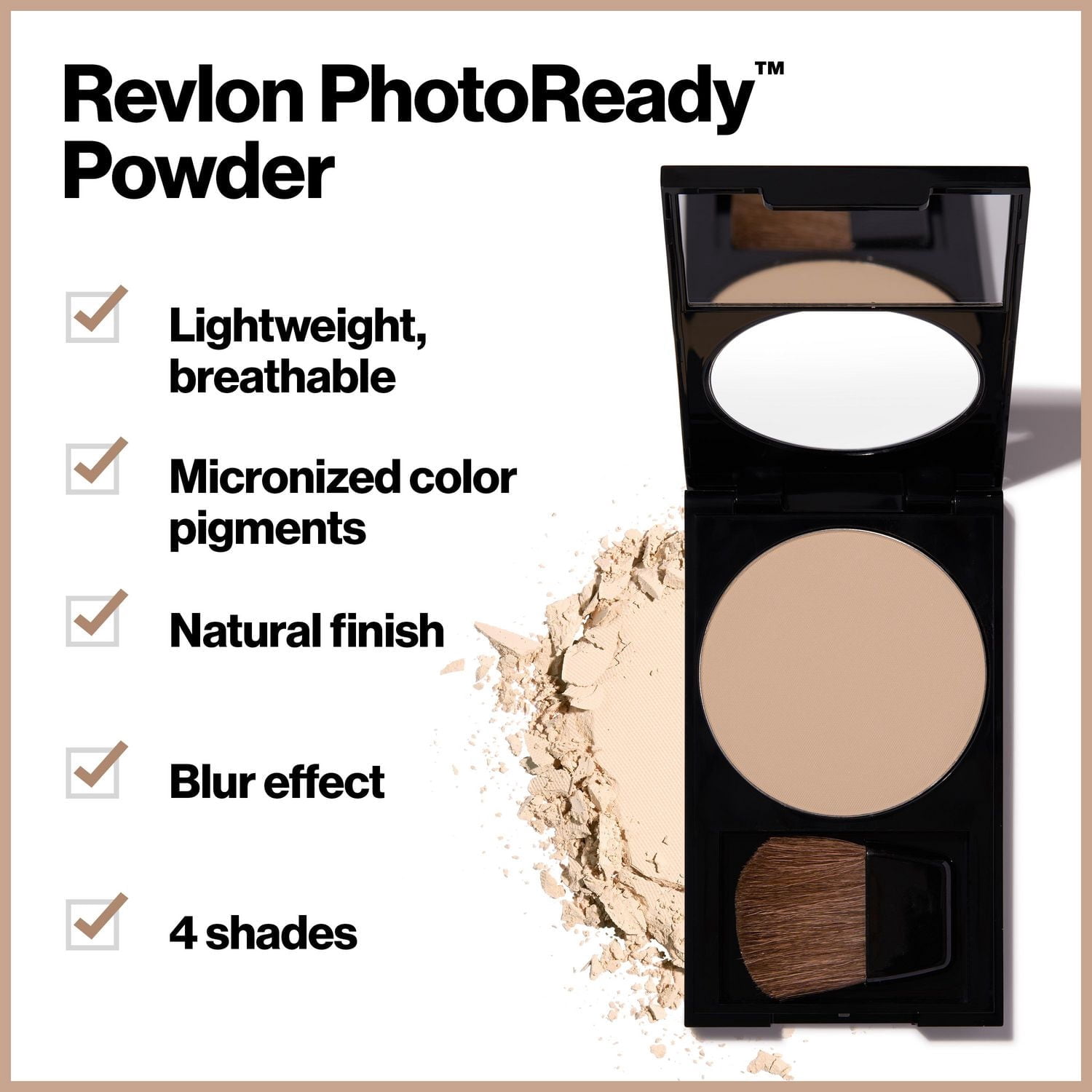 Revlon PhotoReady Poudre Fixatrice Floutante, Tenue Longue Durée, Couvrance Totale