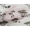 thumbnail image 4 of oneOone Cotton Poplin Fabric Tree & Animals Ikat Printed Fabric 1 Yard 56 Inch Wide, 4 of 4