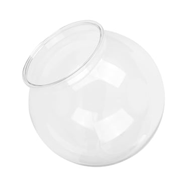 Bol à Poisson Transparent en Plastique Bols à Poisson Ronds Boîte d'Élevage Aquarium Petit Poisson Rond pour Décoration de Bureau Bibliothèque