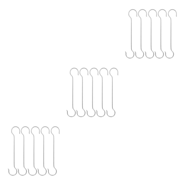 relayinert 5pieces Crochets en Métal en Acier Inoxydable Durable et Robuste pour 60cm S Crochet 3Set