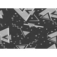 thumbnail image 1 of Ahgly Company Machine Washable Indoor Rectangle Transitional Charcoal Black Area Rugs, 2' x 5', 1 of 7