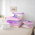 thumbnail image 4 of YST Unicorn Bedding Set, Magic Animal Comforter, 7-Piece, Ombre Psychedelic Aesthetic, King, 4 of 4