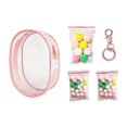 thumbnail image 2 of Bunblic Clear Figure Display Bag,PVC Doll Display Case,Zipper Closure Tiny Doll Pouch Small Doll Storage Bag for Mini Dolls Figures peach pink, 2 of 7