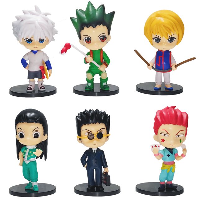 Banpresto Hunter x Hunter 3rd Gen Chibi Figure Set, 3.9-inch 6-Pack Anime Collectible Statues with Bases