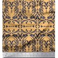 thumbnail image 1 of Soimoi Orange Rayon Fabric Moroccan Damask Decor Fabric Printed Yard 56 Inch Wide, 1 of 3
