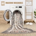 thumbnail image 4 of 6x9 Area Rug Living Room Rugs -Soft Machine Washable Oriental Vintage Floral Distressed Rug Large Indoor Floor Carpet for Bedroom Under Dining Table Home Office Decor - Multi, 4 of 7