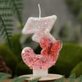 thumbnail image 1 of Yhmxh Bougies d'Anniversaire Papillon Rouges 0-9, Bougie Chiffre Pailletée Papillon Décorations de Gâteau pour Enfants Adultes Anniversaire Mariage Anniversaire Fournitures de Fête Décorations de Noël en Liquidation - Numéro 3, 1 of 6
