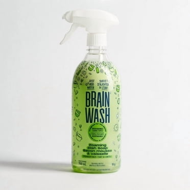 Brain Wash Foaming Dish Soap Bottle with Starter Pod - Evergreen Forest