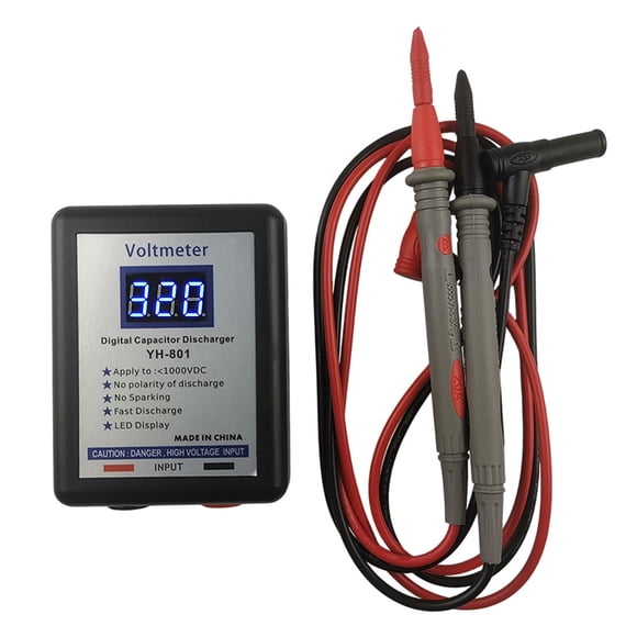 800V Digital Capacitor Discharge Pen With DC Voltmeter Display High Voltage 150J Energy Tool For Spark-Free Fast Discharge