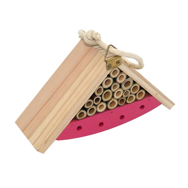 Wooden Natural Butterfly Pink 12x5.6x8.5cm