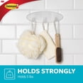 thumbnail image 5 of Command™ Bath Multi-Hook BATH21-EF, Large, Frosted, 5 lb (2.3 kg), 1 Hook, 2 Water-Resistant Strips, 5 of 5