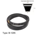 thumbnail image 2 of Unique Bargains B-1295 V-Belts Drive Belt, Neoprene Rubber, for Power Transmission, 2 Pack, 2 of 6