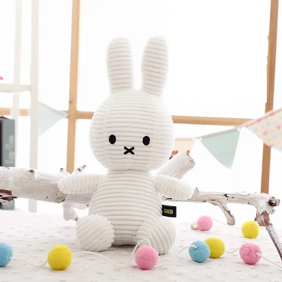 Original Cartoon Miffy Rabbit Plush Toys Kawaii Baby Accompany Highquality Plushie Doll Cute Room Decoration Children‘s Gift DMH