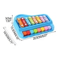 thumbnail image 3 of Meitianfacai 2 In 1 Baby Piano Xylophone Toy For Toddlers 1-3 Years Old 8 Multicolored Key Keyboard Xylophone Piano Preschool Educational Musical Learning Instruments Toy, 3 of 9