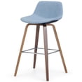 thumbnail image 4 of Randolph 28" Bentwood Counter/ Bar Height Stool (2pc) in Denim Linen Look Fabric, 4 of 10