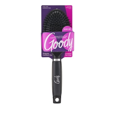 Goody Brosse à cheveux ovale Gelous Grip pour cheveux fins, noire, 1 pièce