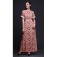 thumbnail image 3 of Bimba Robe Longue d'Été en Rayonne à Imprimé Artistique de Papillons, Manches Kimono, Fente, X-Grand, 3 of 6