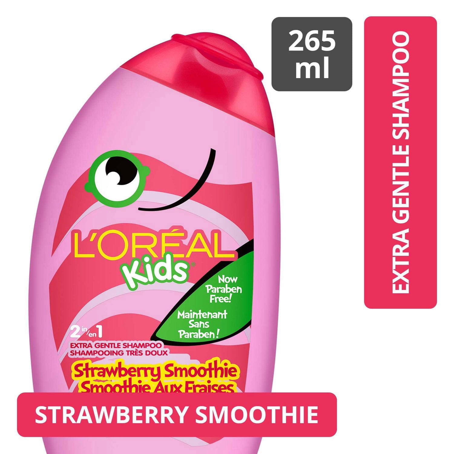 L'Oréal Kids Shampoo, Strawberry Smoothie 2-In-1 Extra Gentle