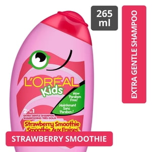 Shampooing L'Oréal Kids, Smoothie aux fraises 2-In-1 Extra doux