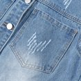 thumbnail image 4 of SHIXIAOO Veste en Jean Décontractée pour Femmes Ajustée Extensible Courte Légère Confortable Élégante Polyvalente pour Printemps Automne Hiver Mode Grande Taille Gilet Femme Léger Femme Long, 4 of 8