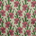 thumbnail image 1 of oneOone Soie Tabby Rouge Tissu Floral Matière de Robe Tissu Imprimé Tissu au Mètre 42 Pouces de Large, 1 of 4