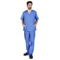 thumbnail image 2 of M&M SCRUBS Men's Scrub Set Medical Scrub Top and Pants, 2 of 4