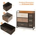 thumbnail image 3 of Costway 7-Drawer Dresser Storage 3-Tier Organizer Tower Steel Frame Wooden Top, 3 of 10