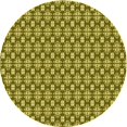 thumbnail image 1 of Ahgly Tapis d'Intérieur Lavable en Machine Carré Transitionnel Brun Bronze Foncé, 3 Pieds Carré, 1 of 7