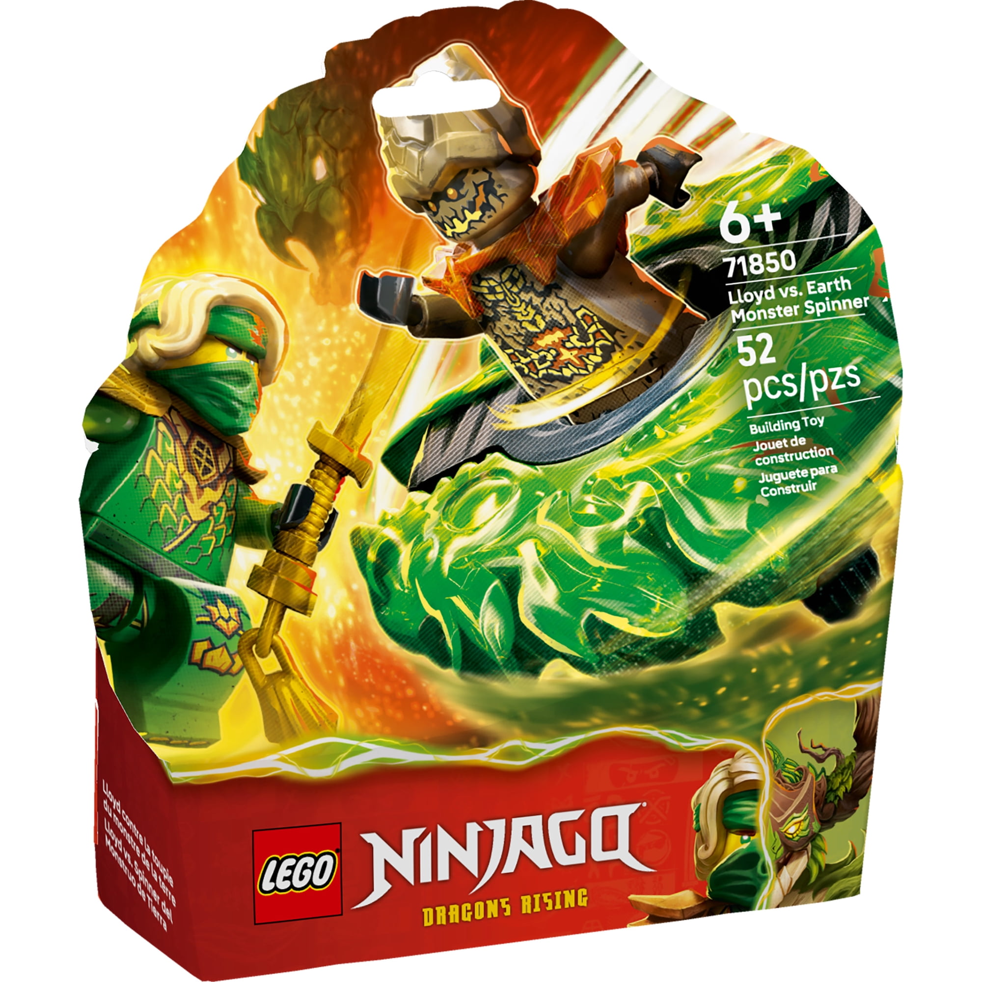 Y*u LEGO NINJAGO loyd vs. Earth Monster Spinner Building Toy for Boys