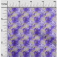 thumbnail image 2 of oneOone Rayon Violet Fabric Leaves Sewing Material Print Fabric By The Yard 56 Inch Wide-aB, 2 of 5