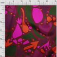 thumbnail image 3 of oneOone Rayon Sea Green Fabric Geometric Abstract Floral Fabric For Sewing Printed Craft Fabric By The Yard 56 Inch Wide, 3 of 4