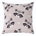 thumbnail image 1 of YST Cute Raccoon Throw Pillow Cover,Kawaii Raccoon Pillow Cover 20x20,Cartoon Raccoon Head Pattern Decorative Pillow Cover,White Stars Printed Cushion Cover Bedroom Decor, 1 of 6